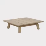Denver square wooden coffee table on a white background