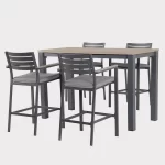 elba high dining set on a white background