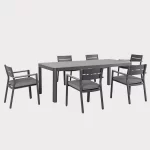 Gio 6 Seat Dining Set on a white background