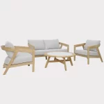 Kubu Lounge Set with 2 seat sofa on a white background