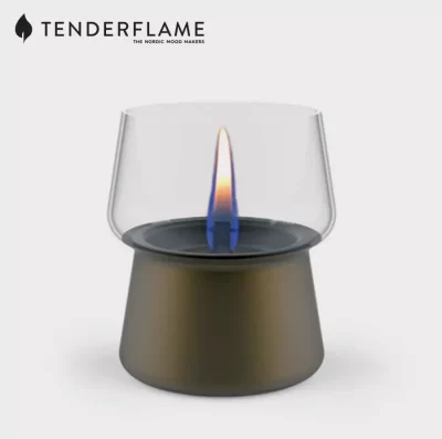 Tenderflame amaryllis 10 table top candle with brown base