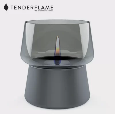 tenderflame amaryllis 14 candle with black base
