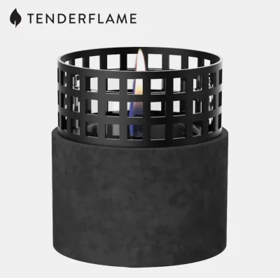 Tenderflame Signal Hill table top candle in black