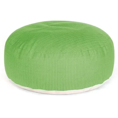 Menos large rounde 120cm pouffe in green